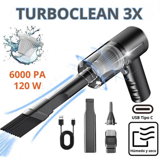Aspiradora Portátil TurboClean 3X (Aspirar, Inflar y Medir Presión) + Envío gratis
